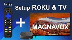 Magnavox TV & Roku box: control with 1-clicktech remote