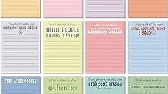Funny Notepads with Sayings Sticky Office Supplies to Do List Work Assorted Notepad for Workers, 12 Designs, 3 x 3.93 Inch (Classic Style, 12 Packs,)