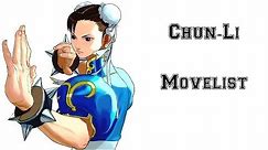Street Fighter III: 3rd Strike - Chun-Li Move List