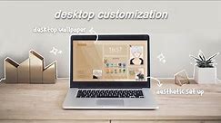 how to make your laptop/pc aesthetic 🤎 (windows 10 customization)