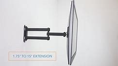 mount-it! 26 in. to 32 in. Low Profile Full Motion TV Wall Mount for Screens MI-2041