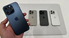 iPhone 15 Pro All Colours Hands-On