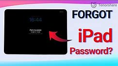 Forgot iPad Password? How to Unlock iPad without Password