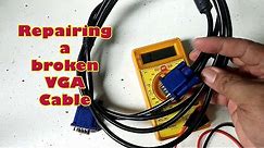 How to repair VGA Cable - Pano irepair ang vga cable