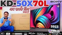 सस्ता है Sony Bravia 2023 (50 inches) 4K Ultra HD Smart LED Google TV KD-50X70L Review in हिंदी
