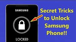 Secret Tricks to Unlock Samsung Phone If Forgot Password without losing data! - Howtosolveit