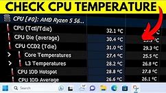 How to Check CPU Temp in Windows 10/11 (Tutorial)