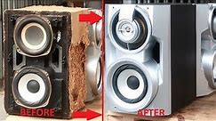 Restoration classic SONY speakers / Give new life to abandoned speakers