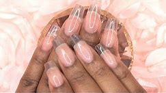 Acrylic Nails Tutorial - Clear Acrylic Nails using Nail Tips - How to - For Beginners