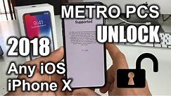 How To Unlock iPhone X From Metro PCS to Any Carrier