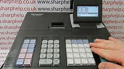 How To Program A Sales Department Button On The Sharp XE-A207 / XE-A207B / XEA207W Cash Register