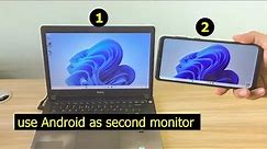 how to use Android as second monitor