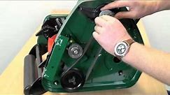 Qualcast CEM30 How to change the cylinder drive belt