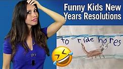 Funny Kids New Years Resolutions | Dianne Dowler
