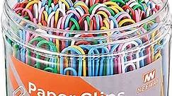 200pcs Colored Paper Clips, 2 Inch Large Paper Clip, Jumbo Paperclips, Paper Clips Assorted Colors
