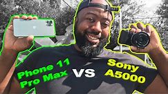 iPhone 11 Pro Max VS Sony A5000 - 2020 Vlogging Camera Test