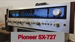 Serviced Pioneer SX-727 Stereo Receiver Demonstration