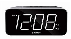 ⏰🕧💤📚#Manual-Sharp Digital Alarm Clock w/Dual Alarm & Jumbo Display-#Model SPC 736A