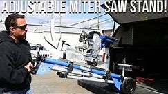 Adjustable Rolling Miter Saw Stand That Will Make Your Job Easier!