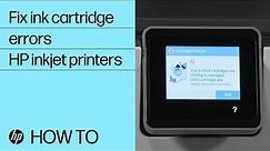 How to fix ink cartridge errors on HP Inkjet printers | HP Support