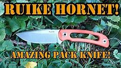 STAYS SHARP FOREVER! Ruike Hornet Full Review! Small Fishing Knife!