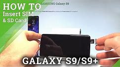 How to Insert SIM and SD in SAMSUNG Galaxy S9 - SIM & SD Slot