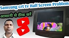 CRT Tv Half Screen Problem Repair// Samsung 21" Crt tv Vertical Section Problem #Easy Repairing#🥀🌹🌷