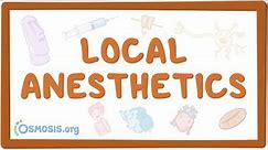 Local anesthetics ~pharmacology~