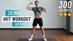 20 Min Fat Burning HIIT Workout - Full body Cardio, No Equipment, No Repeat