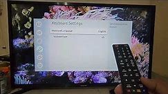 Samsung Smart TV : How to change keyboard type