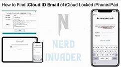 How to see Apple ID / iCloud ID Email & Phone Number for iCloud Locked iPhone/iPad (2021)