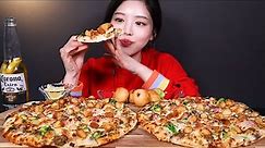SUB[광고]피자헛 이탈리안 살시챠피자에 맥주먹방 ! 🍕🍺 치즈볼까지 피맥즐기기 Pizza Mukbang ASMR