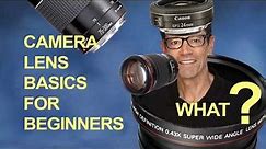 Camera Lens Basics For Beginners. (The Complete Guide to Understanding Digital Camera Lenses)