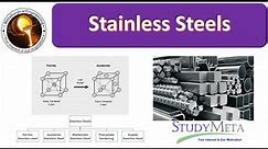 Stainless Steels and its Different Types || Metallurgy