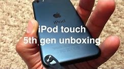 New iPod touch 5th generation unboxing (Black Slate 32GB)