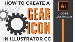 How to make a gear or settings icon in Adobe Illustrator