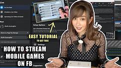 HOW TO STREAM MOBILE GAMES ON FACEBOOK!! (STEP by STEP)
