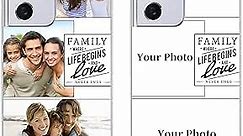 Eomnniofoy Custom Phone Cases Photos Collage Preppy Quote Aesthetic for Family Phone Case Compatible Samsung Galaxy S21/22/Plus/Ultra Clear