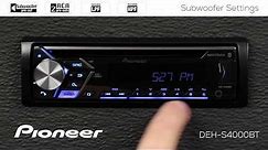 How To - Subwoofer Settings on Pioneer In-Dash Receivers 2018