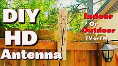 How To DIY HD Tv Antenna Indoor Outdoor FM Easy Simple