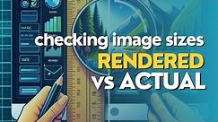 Checking Rendered vs Actual Image Sizes For Website Optimization