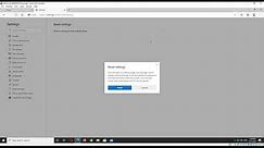 Reset Microsoft Edge to default settings (Anaheim)