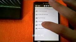 HTC HD2 How to connect to a Win7 PC