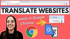 How to Google Translate a Website in Google Chrome
