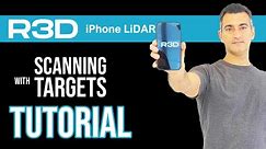 TUTORIAL: Scanning with Targets using Recon-3D iphone LiDAR scanner | 3D Forensics | CSI