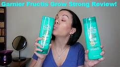 Garnier Fructis Grow Strong Shampoo and Conditioner Review!!!