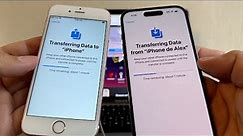 WhatsApp iPhone to iPhone transfer using a wire from an iPhone 6s to the new iPhone 14 Pro