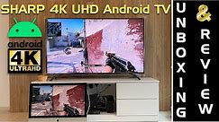 SHARP 4K UHD Android TV Unboxing AND Review | Sharp 60 inch Android TV | Sharp 4T-C60BK1X