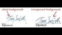 How To Make A Transparent PDF Signature Stamp