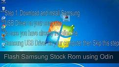 How to Samsung Galaxy Tab GT P1000 Firmware Update (Fix ROM)